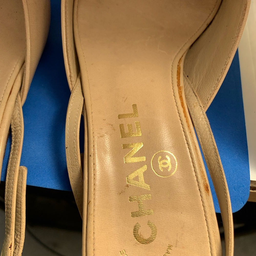 Chanel Leather mules red patent leather‎ tip sling back - Picture 11 of 13